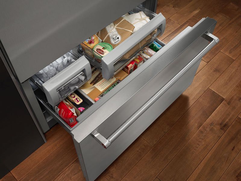 Réfrigérateur KitchenAid de 20,9 pi³ et de 36 po à congélateur inférieur - acier inoxydable - KBBL306ESS