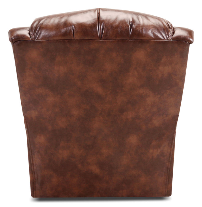 Fauteuil basculeur à inclinaison électrique 486 à 3 positions en chenille - moka