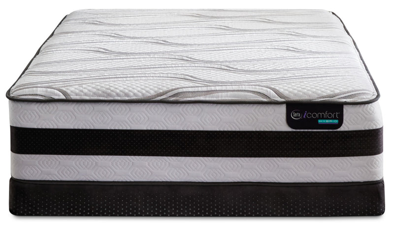 Ensemble matelas ferme divisé à profil bas Valentine Hybride iComfort de Serta pour grand lit 