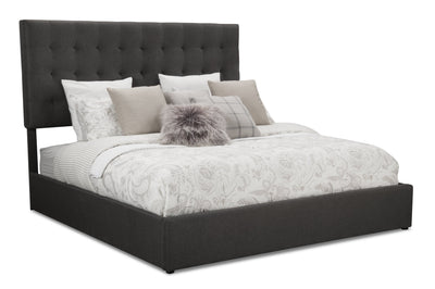 Jace Storage King Bed - Grey