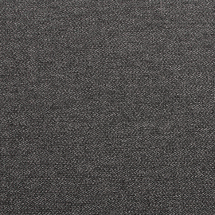 Lit plateforme rembourré Jace en tissu gris capitonné avec rangement - format lit double