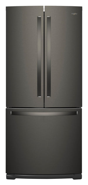 Réfrigérateur Whirlpool de 20 pi³ et de 30 po à portes françaises - acier inoxydable noir - WRF560SMHV