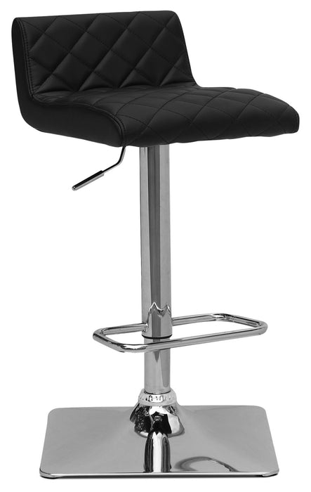Tabouret bar réglable Coen, ensemble de 2 - noir