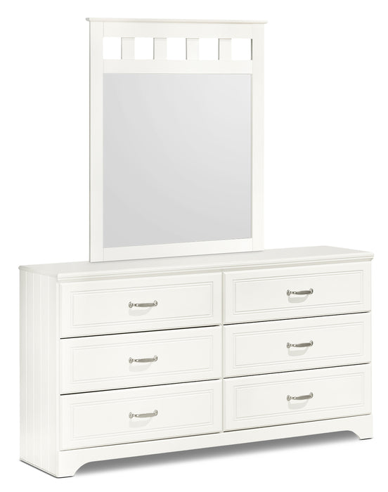 Ensemble de chambre à coucher Lulu 5 pièces avec lit double à panneaux