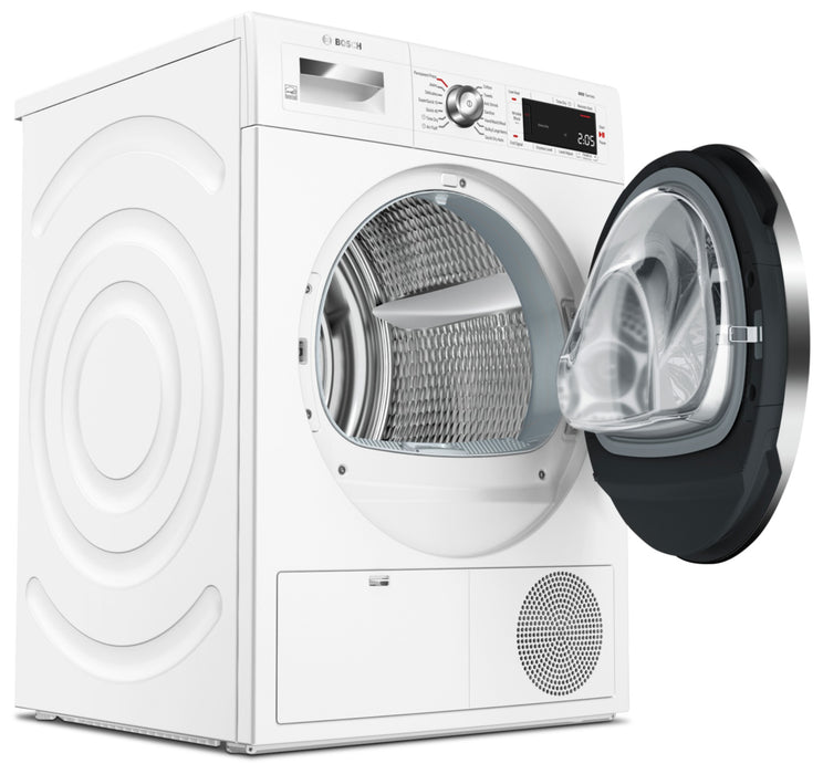 Sécheuse compacte sans évacuation d'air Bosch de série 800 de 4,0 pi3 avec application Home Connect - WTG865H2UC
