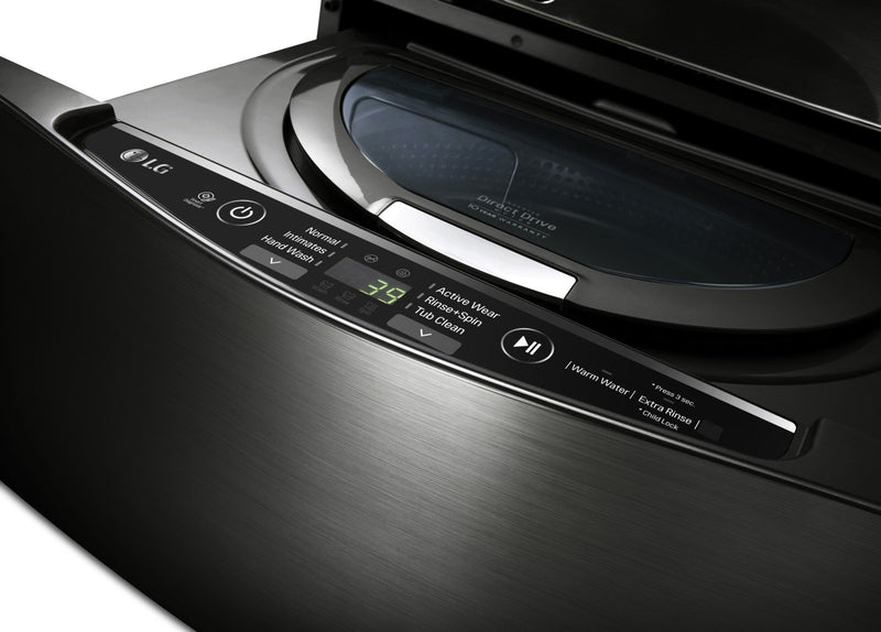 Laveuse TWIN Wash™  à chargement frontal, sécheuse électrique, laveuse-piédestal et piédestal de rangement de LG