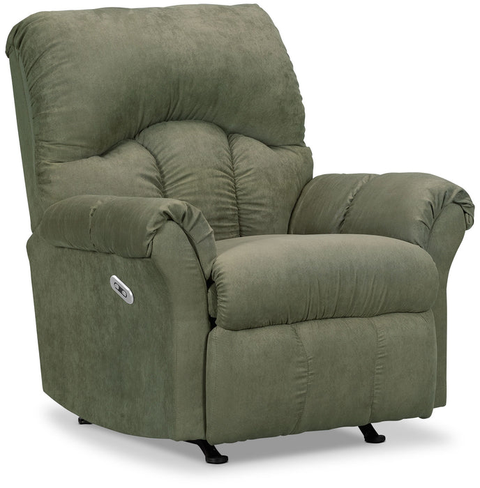 Fauteuil à inclinaison électrique 6734  en microsuède — fougère