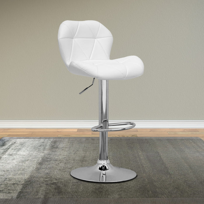 Tabouret bar réglable Emry - blanc