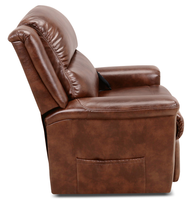 Fauteuil basculeur à inclinaison électrique 486 à 3 positions en chenille - moka