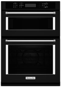 Four mural combiné avec four à micro-ondes et four traditionnel KitchenAid de 30 po - KOCE500EBL