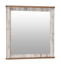Miroir de commode de chambre à coucher Kaia, fabriqué au Canada - blanchi
