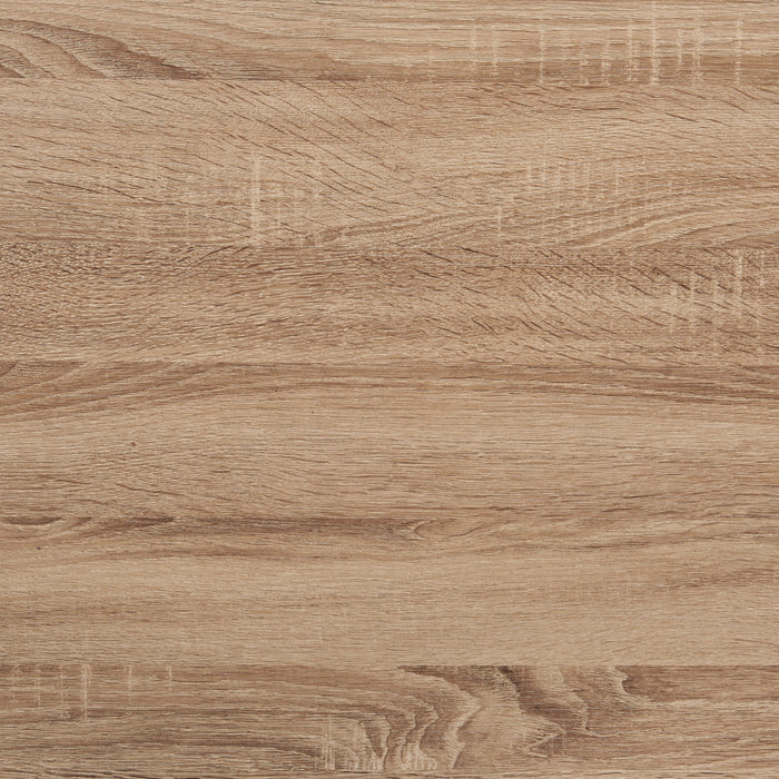 Ensemble 3 tables modernes Kasey de 42,25 po (table à café et 2 tables de bout) - taupe foncée avec base en métal noir