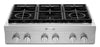 Surface de cuisson à gaz KitchenAid de 36 po de style commercial à 6 brûleurs – KCGC506JSS
