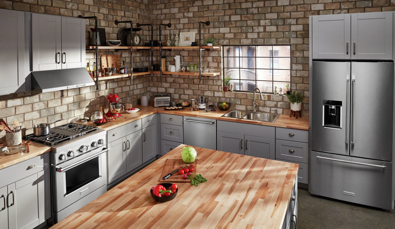 Cuisinière intelligente hybride KitchenAid de 4,1 pi³ avec autonettoyage - acier inoxydable - KFDC500JSS