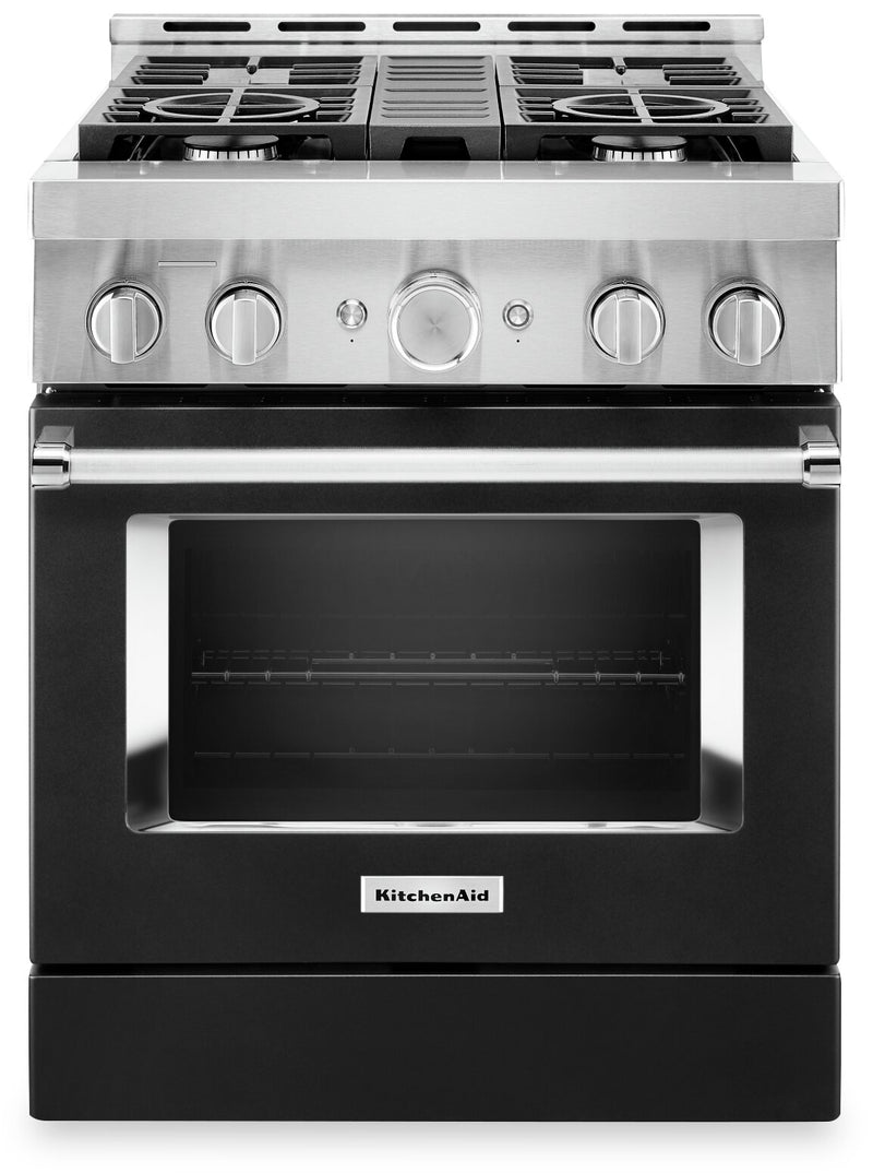 KitchenAid 30" Smart Commercial-Style Dual Fuel Range - KFDC500JBK