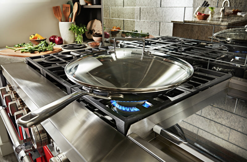 Cuisinière intelligente à gaz KitchenAid de 6,3 pi³ avec autonettoyage - rouge passion - KFGC558JPA