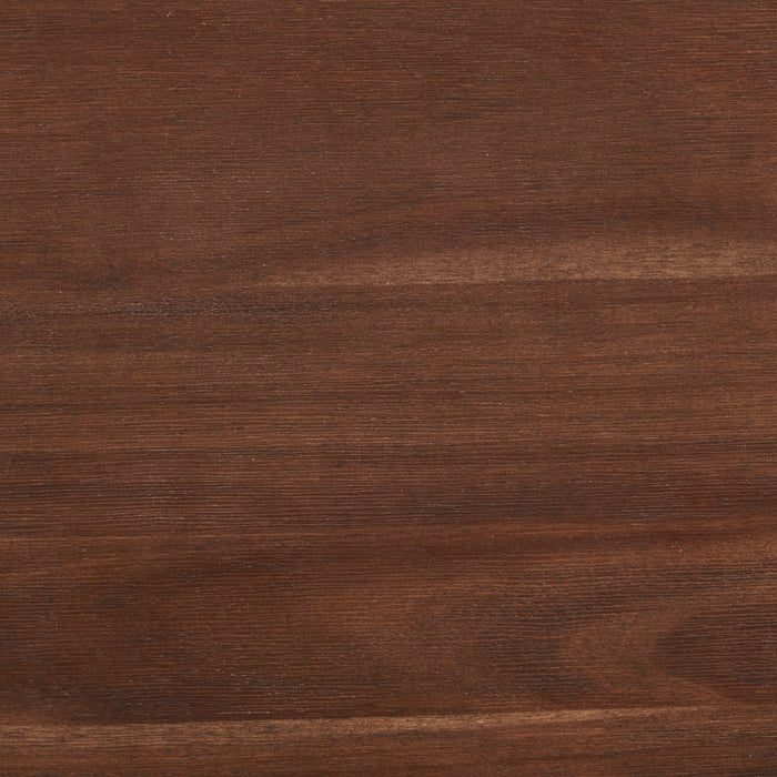 Table de bout rétro Kisper de 22,13 po avec rangement - bois brun foncé