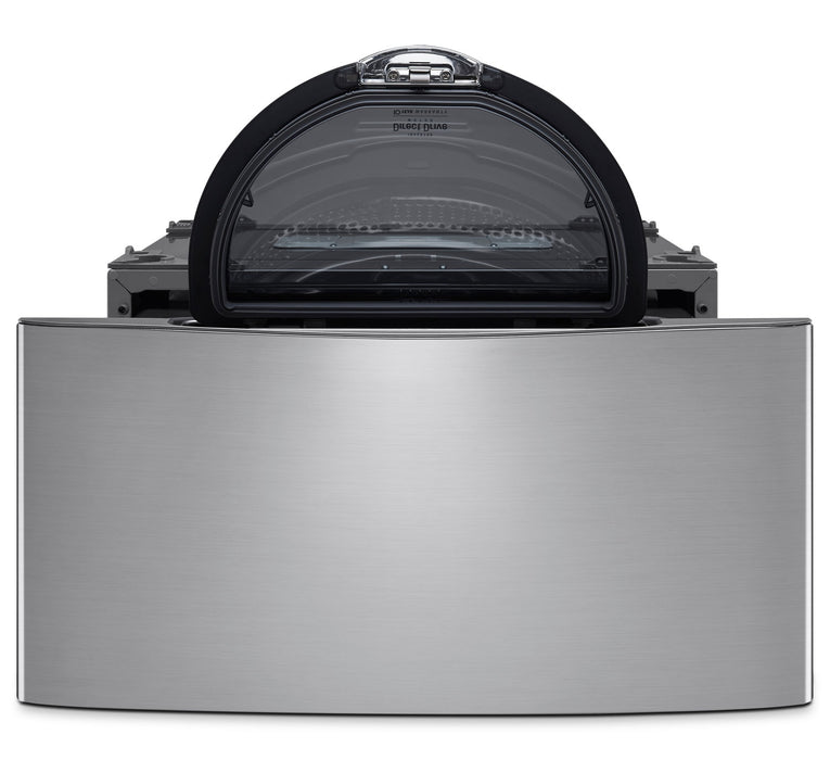 Laveuse TWINWash de 5,2 pi³, sécheuse de 7,4 pi³, laveuse-piédestal et piédestal de rangement de LG