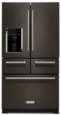  Réfrigérateur KitchenAid de 24 pi³ et de 36 po à multiples portes et à portes françaises - acier ino…