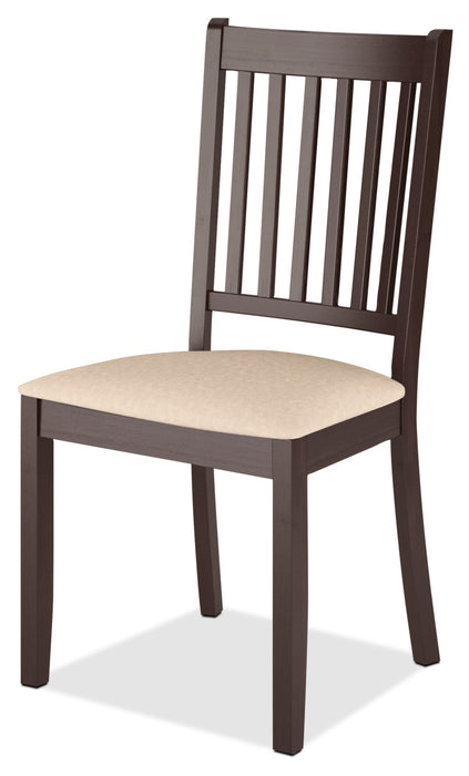 Chaise de salle à manger Atwood cappuccino - siège en microfibre