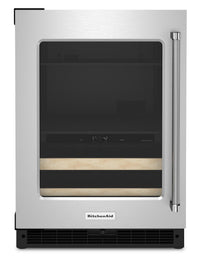 Refroidisseur à boissons KitchenAid de 4,9 pi³ et de 24 po sous le comptoir - acier inoxydable - KUB…