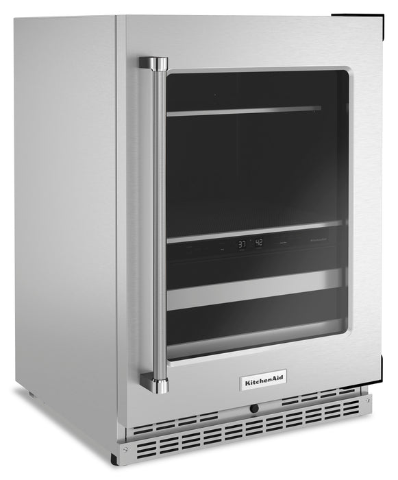 Refroidisseur à boissons KitchenAid de 4,9 pi³ et de 24 po sous le comptoir - acier inoxydable - KUBR314KSS