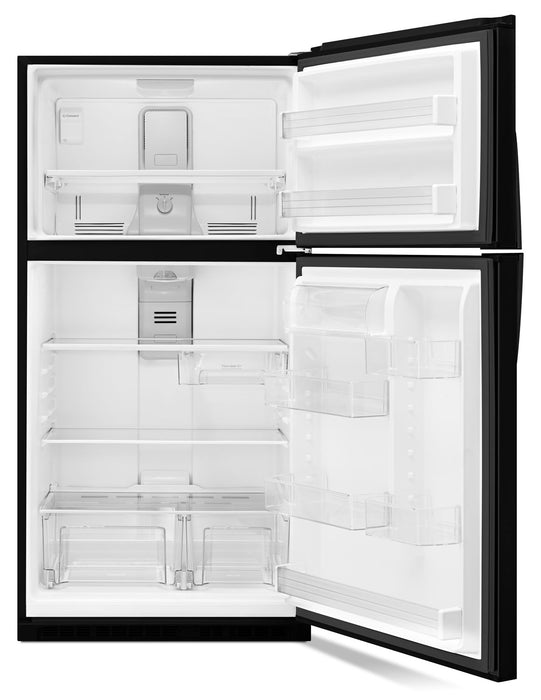 Réfrigérateur Whirlpool de 21,3 pi³ et de 33 po à congélateur supérieur - noir - WRT541SZDB