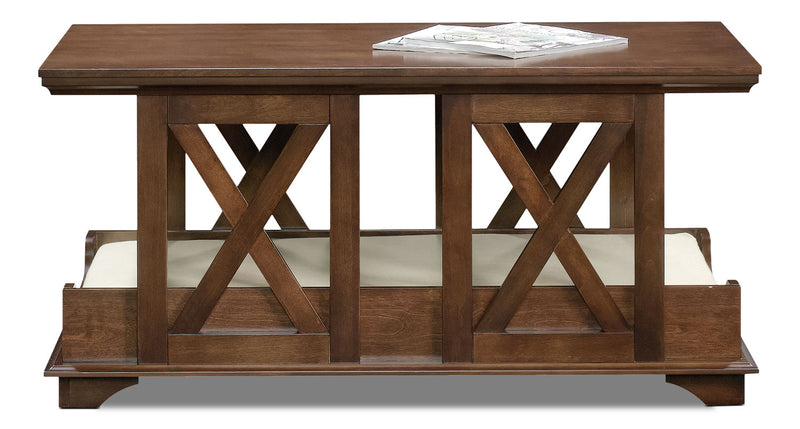 Table à café avec lit pour animal