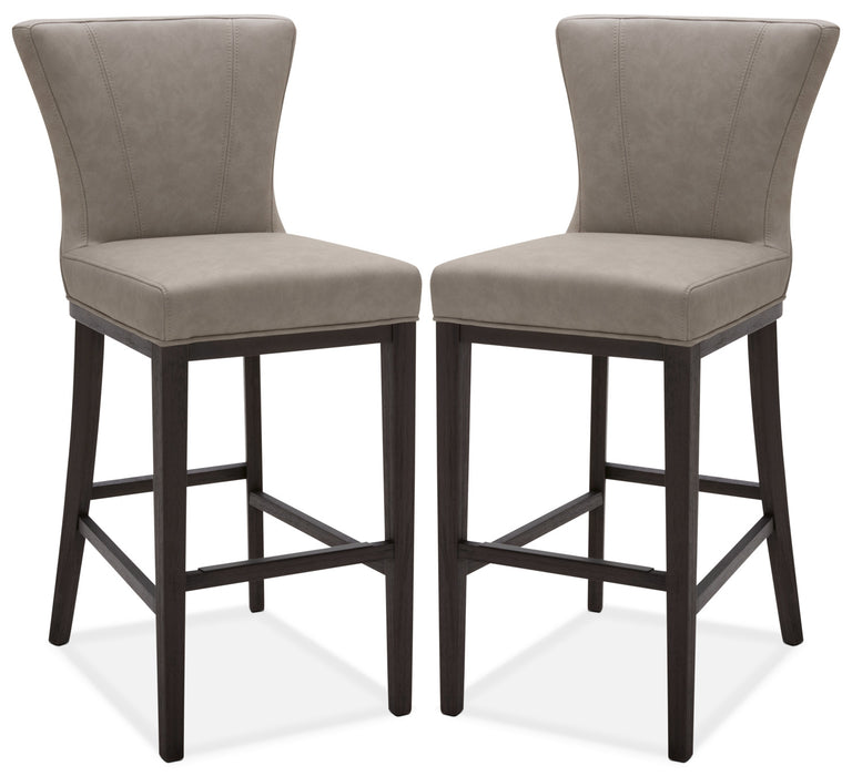 Tabouret bar Quinn, ensemble de 2 - taupe