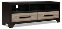Meuble pour téléviseur Glendale de 60 po avec rangement et système de gestion des câbles pour téléviseurs jusqu’à 65 po - gris