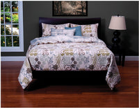 Ensemble de housse de couette Ornamental Réversible 3 pièces pour lit simple