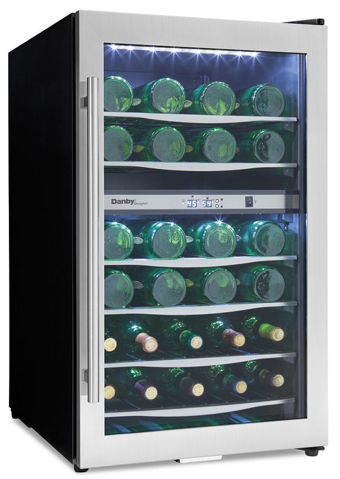 Refroidisseur à vin Danby de 4 pi³ et de 19,4 po à 2 zones - acier inoxydable - DWC040A3BSSDD