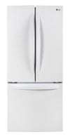 Réfrigérateur LG de 21,8 pi³ à portes françaises à congélateur inférieur - LRFNS2200W