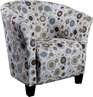 Tub-Style Fabric Accent Chair - Sundial | Fauteuil d'appoint de style gondole en tissu - Sundial | ST823SUN