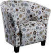 Fauteuil d'appoint de style gondole en tissu - Sundial