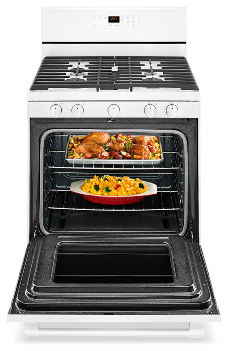 Cuisinière à gaz Maytag de 5 pi³ avec technologie AquaLiftMD - blanche - MGR6600FW