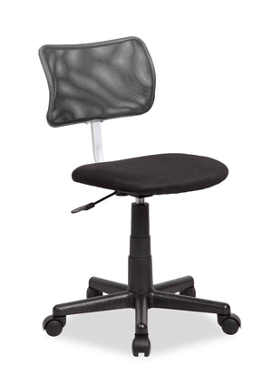 Chaise de bureau Leigh de 16 po - noire avec dossier à mailles