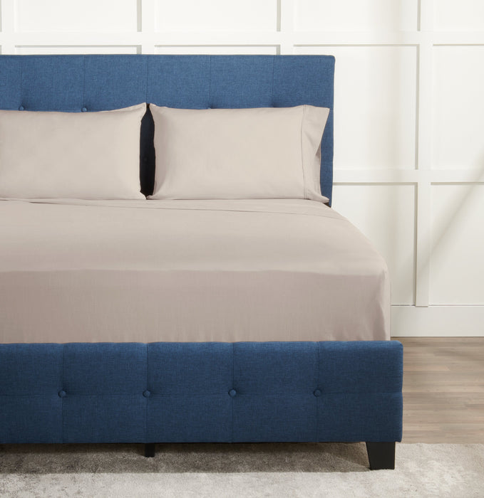 Ensemble de draps haute performance Hyper-Linen Bedgear 4 pièces pour très grand lit divisé - beige