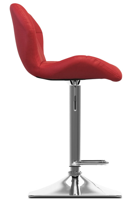 Tabouret bar réglable Emry - rouge