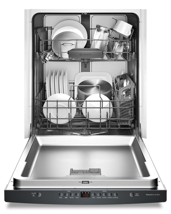 Lave-vaisselle encastré Bosch de série 300 avec poignée en retrait et troisième panier - SHS63VL6UC