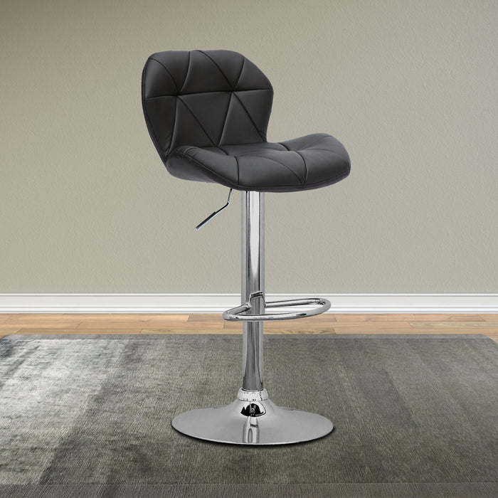 Tabouret bar réglable Emry, ensemble de 2 - noir