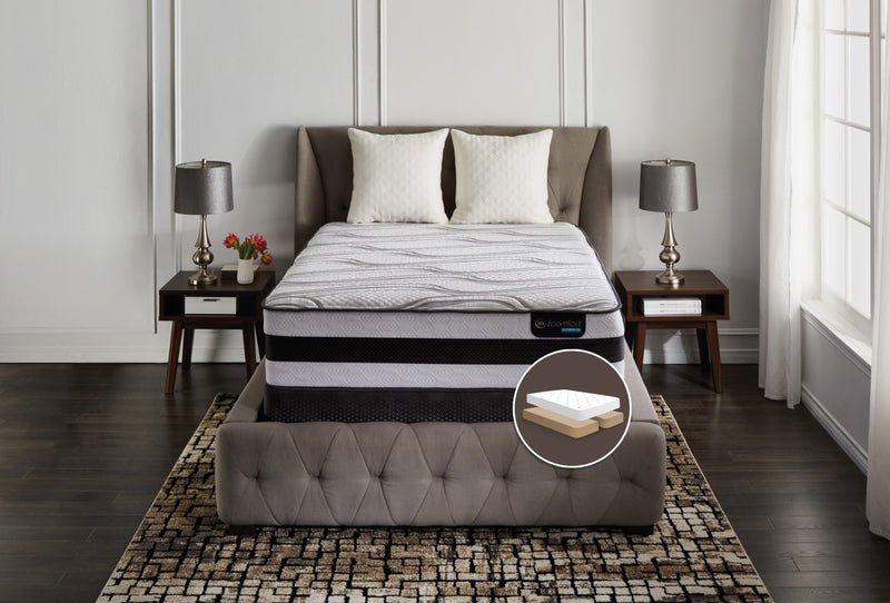 Ensemble matelas ferme divisé Valentine Hybride iComfort de Serta pour grand lit 