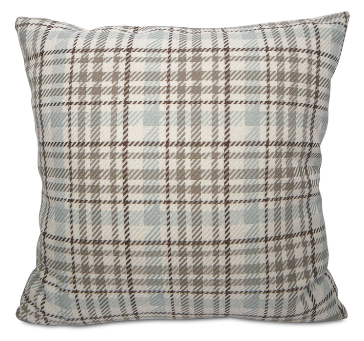 Coussin décoratif Kirk - bleu, taupe et ivoire