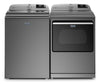 Laveuse intelligente 6,0 pi³ et sécheuse à gaz intelligente 7,4 pi³ de Maytag–ardoise métallique