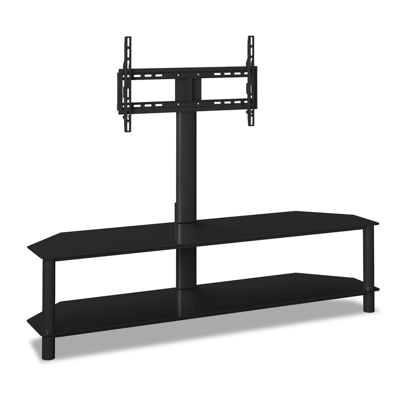 Bello 62" TV Stand with TV Mount - Contemporary style TV Stand in Black
