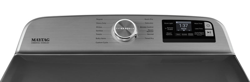 Sécheuse à gaz intelligente Maytag de 7,4 pi³ avec vapeur - ardoise métallique - MGD7230HC
