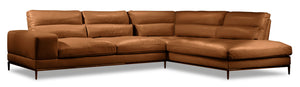 Milan 2-Piece Right-Facing Sectional - Brown | Sofa sectionnel de droite Milan 2 pièces - brun | MILAB2SR