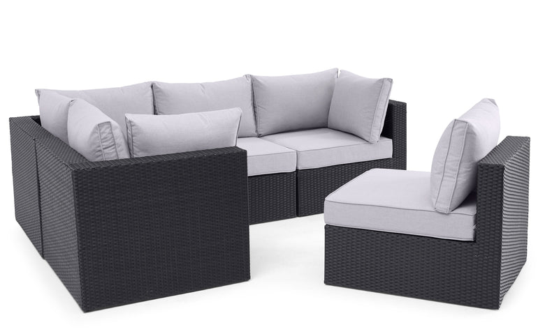 Ensemble Minnesota 5 pièces pour la terrasse - gris