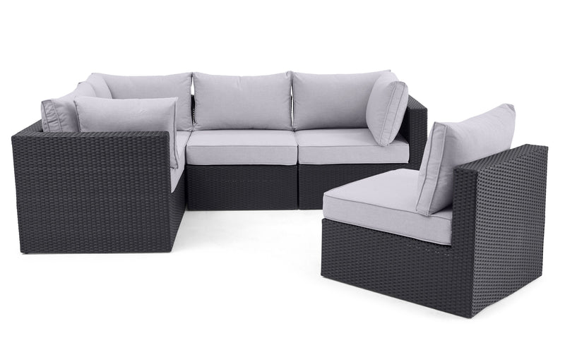 Ensemble Minnesota 5 pièces pour la terrasse - gris