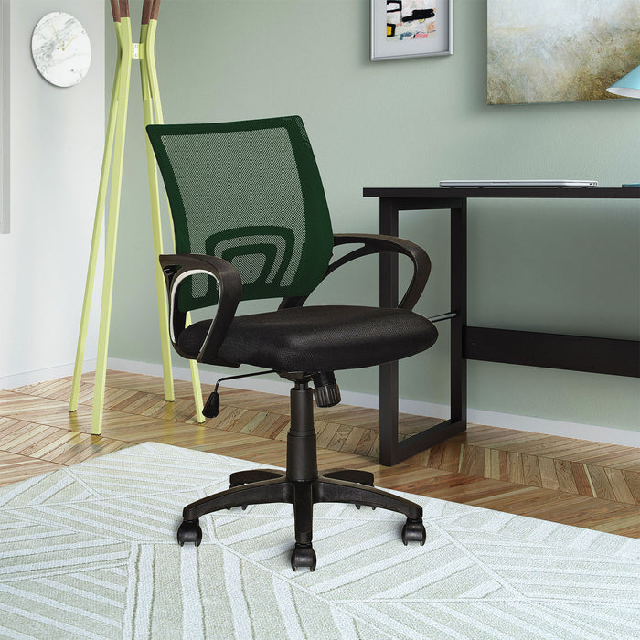 Chaise de bureau Loft en mailles - vert foncé